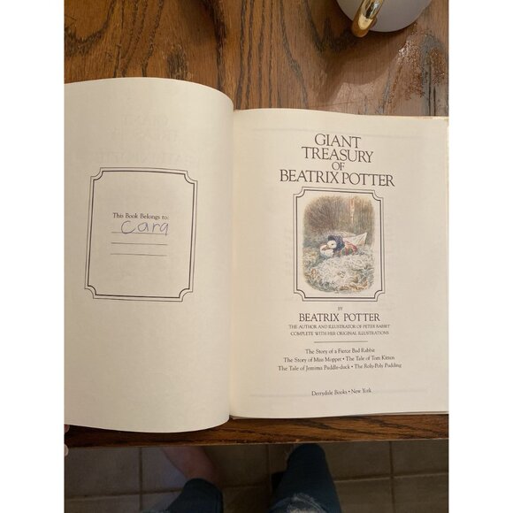 Giant Treasury Of Beatrix Potter Hardcover Book 1984 By Derrydale Books - Picture 3 of 8